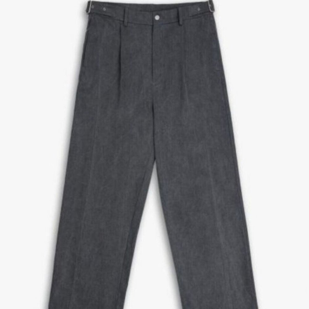 dept anonym 100% cotton gray trouser pants size L. A061